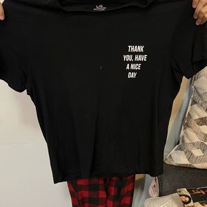 Black graphic t-shirt